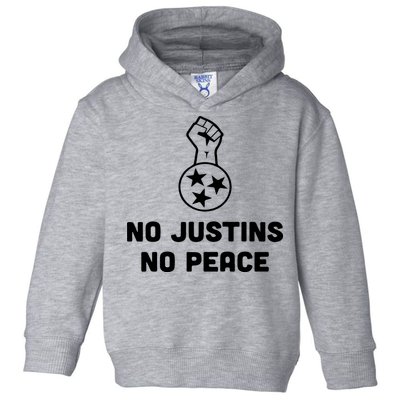 No Justins No Peace Tennessee Three Toddler Hoodie