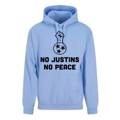 No Justins No Peace Tennessee Three Unisex Surf Hoodie