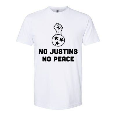 No Justins No Peace Tennessee Three Softstyle CVC T-Shirt