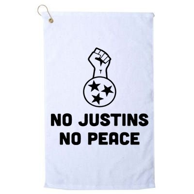 No Justins No Peace Tennessee Three Golf Towel