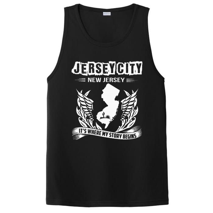 New Jersey Nj State Classic City Where My Story Begins PosiCharge Competitor Tank