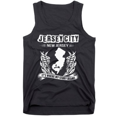 New Jersey Nj State Classic City Where My Story Begins Tank Top