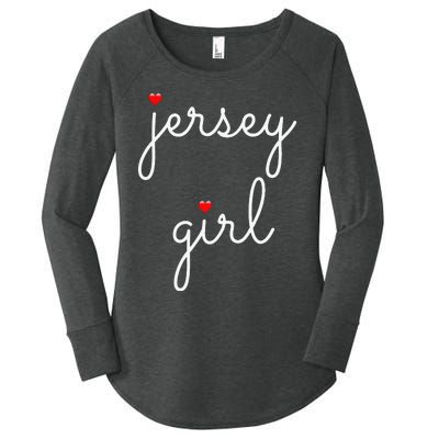 New Jersey on the Shore Garden State Beach Women's Perfect Tri Tunic Long Sleeve Shirt