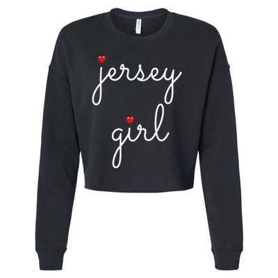 New Jersey on the Shore Garden State Beach Cropped Pullover Crew