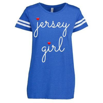 New Jersey on the Shore Garden State Beach Enza Ladies Jersey Football T-Shirt