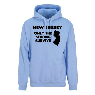 New Jersey Only The Strong Survive Funny New Jersey Unisex Surf Hoodie