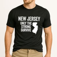 New Jersey Only The Strong Survive Funny Cooling Performance Crew T-Shirt