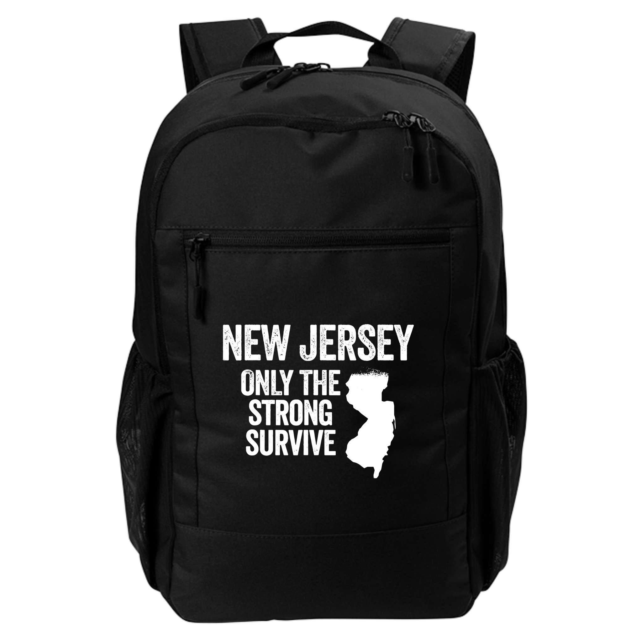 New Jersey Only The Strong Survive Funny Backpack