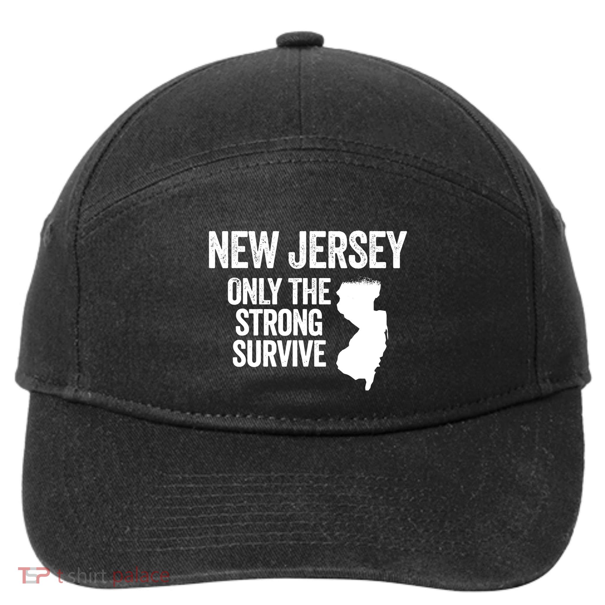 New Jersey Only The Strong Survive Funny 7-Panel Snapback Hat