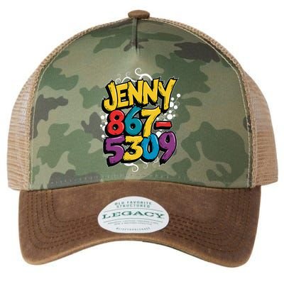 Nostalgic Jenny Phone Number 867 5309 Retro Music 80s Funny Legacy Tie Dye Trucker Hat