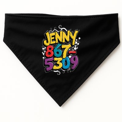Nostalgic Jenny Phone Number 867 5309 Retro Music 80s Funny USA-Made Doggie Bandana