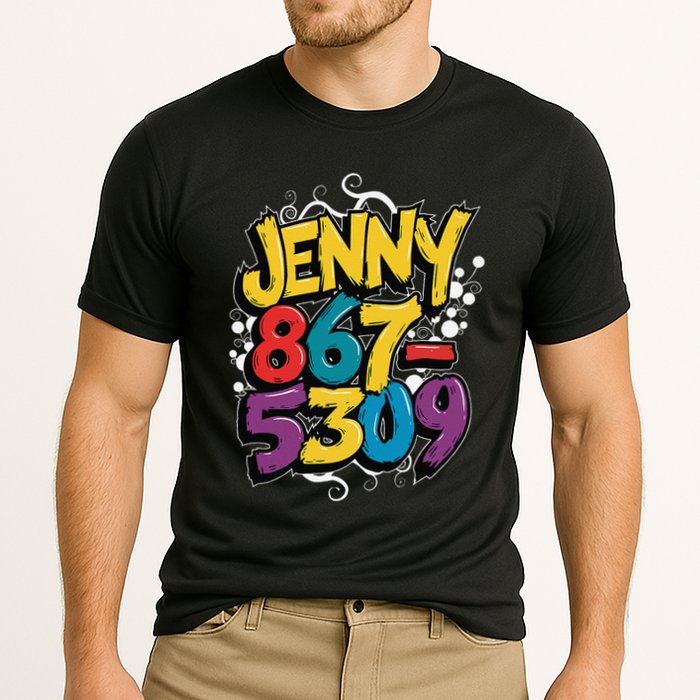 Nostalgic Jenny Phone Number 867 5309 Retro Music 80s Funny Performance Shirt