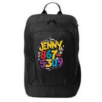 Nostalgic Jenny Phone Number 867 5309 Retro Music 80s Funny City Backpack