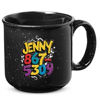 Nostalgic Jenny Phone Number 867 5309 Retro Music 80s Funny 15oz Campfire Ceramic Mug
