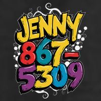 Nostalgic Jenny Phone Number 867 5309 Retro Music 80s Funny 25L Jumbo Tote