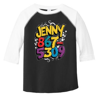 Nostalgic Jenny Phone Number 867 5309 Retro Music 80s Funny Toddler Fine Jersey T-Shirt