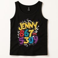 Nostalgic Jenny Phone Number 867 5309 Retro Music 80s Funny Tank Top