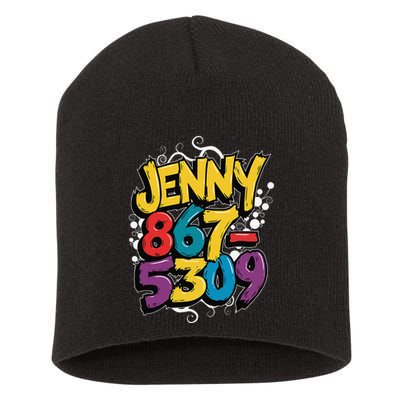 Nostalgic Jenny Phone Number 867 5309 Retro Music 80s Funny Short Acrylic Beanie