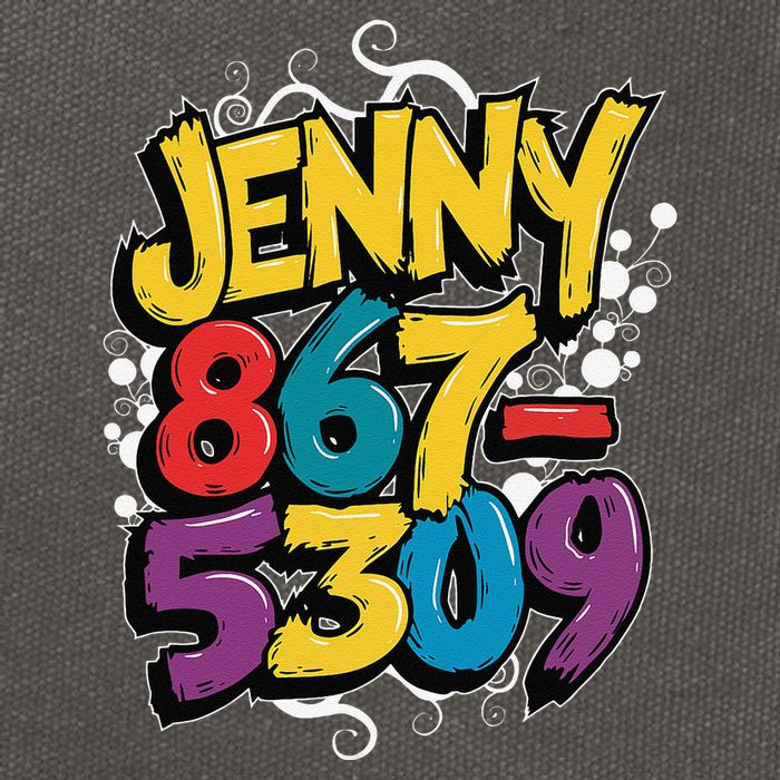 Nostalgic Jenny Phone Number 867 5309 Retro Music 80s Funny Cotton Canvas Backpack