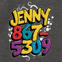 Nostalgic Jenny Phone Number 867 5309 Retro Music 80s Funny Vector Backpack