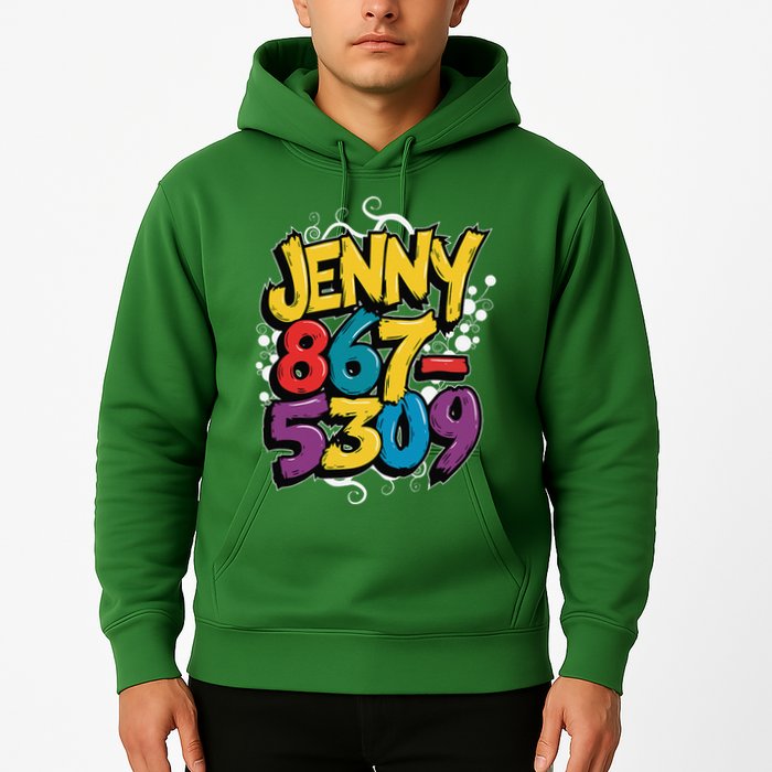 Nostalgic Jenny Phone Number 867 5309 Retro Music 80s Funny Hoodie