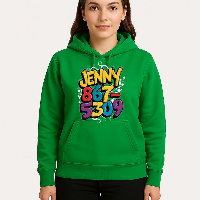 Nostalgic Jenny Phone Number 867 5309 Retro Music 80s Funny Hoodie