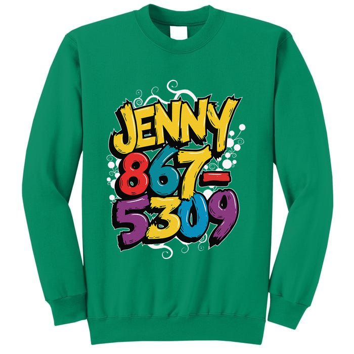 Nostalgic Jenny Phone Number 867 5309 Retro Music 80s Funny Sweatshirt