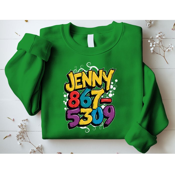 Nostalgic Jenny Phone Number 867 5309 Retro Music 80s Funny Sweatshirt