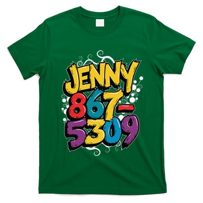 Nostalgic Jenny Phone Number 867 5309 Retro Music 80s Funny T-Shirt