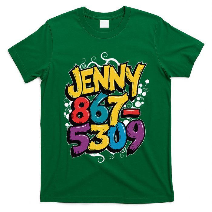 Nostalgic Jenny Phone Number 867 5309 Retro Music 80s Funny T-Shirt