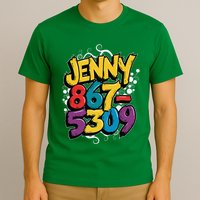 Nostalgic Jenny Phone Number 867 5309 Retro Music 80s Funny T-Shirt