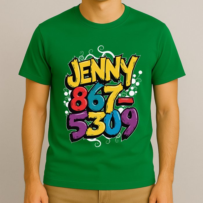 Nostalgic Jenny Phone Number 867 5309 Retro Music 80s Funny T-Shirt