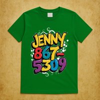 Nostalgic Jenny Phone Number 867 5309 Retro Music 80s Funny T-Shirt