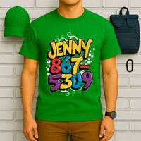 Nostalgic Jenny Phone Number 867 5309 Retro Music 80s Funny T-Shirt