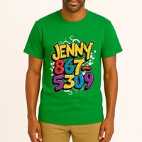 Nostalgic Jenny Phone Number 867 5309 Retro Music 80s Funny Tall T-Shirt