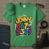 Nostalgic Jenny Phone Number 867 5309 Retro Music 80s Funny Tall T-Shirt