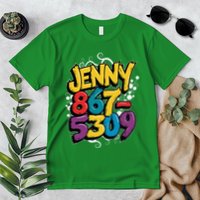 Nostalgic Jenny Phone Number 867 5309 Retro Music 80s Funny Premium T-Shirt