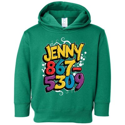 Nostalgic Jenny Phone Number 867 5309 Retro Music 80s Funny Toddler Hoodie