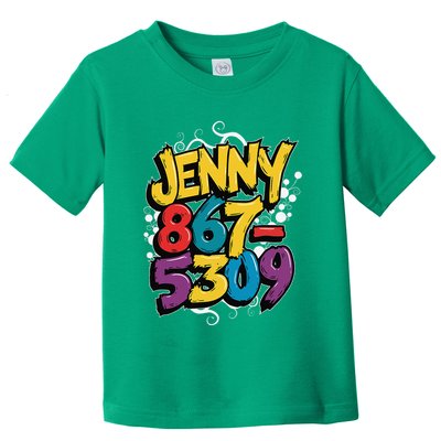 Nostalgic Jenny Phone Number 867 5309 Retro Music 80s Funny Toddler T-Shirt