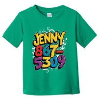 Nostalgic Jenny Phone Number 867 5309 Retro Music 80s Funny Toddler T-Shirt
