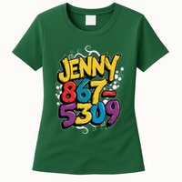 Nostalgic Jenny Phone Number 867 5309 Retro Music 80s Funny Womens T-Shirt