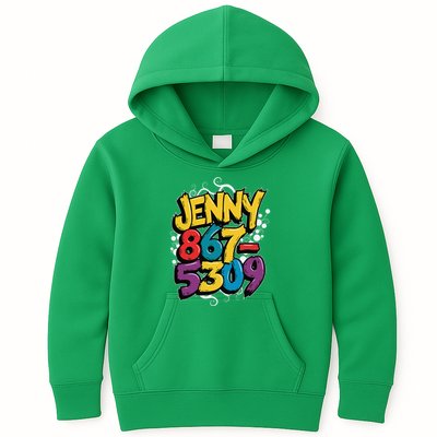 Nostalgic Jenny Phone Number 867 5309 Retro Music 80s Funny Kids Hoodie