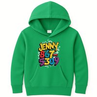 Nostalgic Jenny Phone Number 867 5309 Retro Music 80s Funny Kids Hoodie