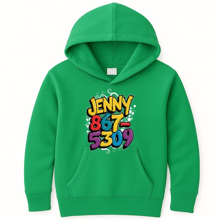Nostalgic Jenny Phone Number 867 5309 Retro Music 80s Funny Kids Hoodie