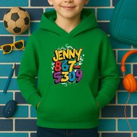 Nostalgic Jenny Phone Number 867 5309 Retro Music 80s Funny Kids Hoodie
