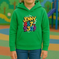 Nostalgic Jenny Phone Number 867 5309 Retro Music 80s Funny Kids Hoodie