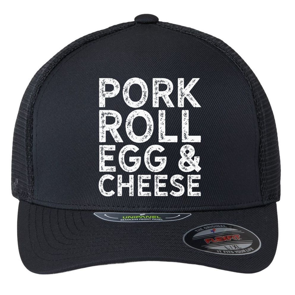 New Jersey Pork Roll Egg And Cheese Flexfit Unipanel Trucker Cap