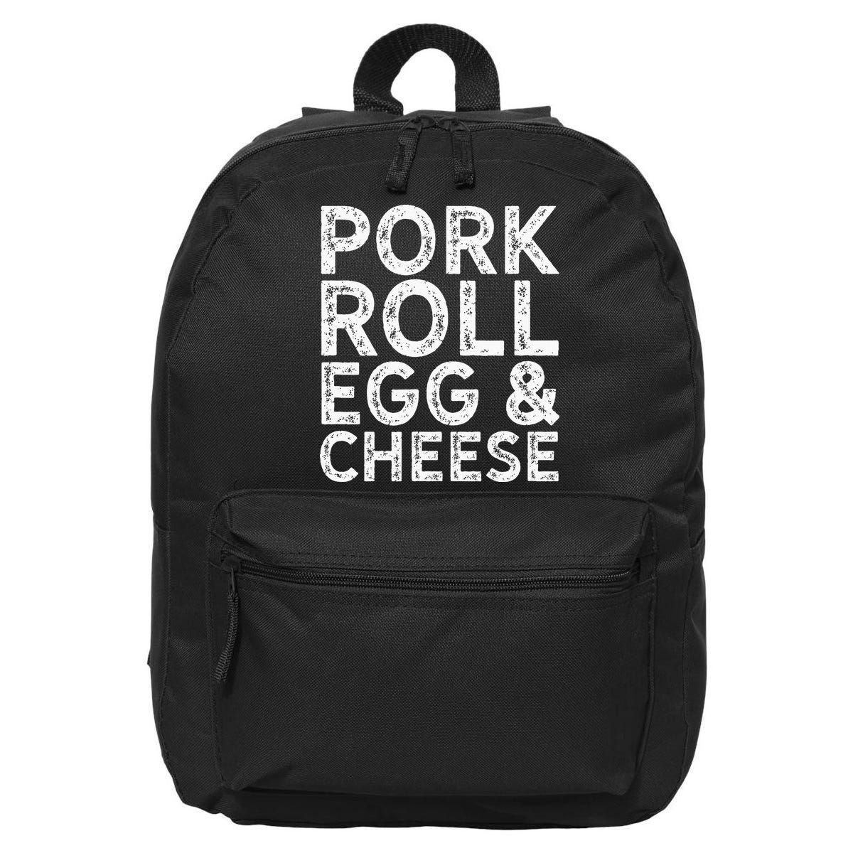 New Jersey Pork Roll Egg And Cheese 16 in Basic Backpack