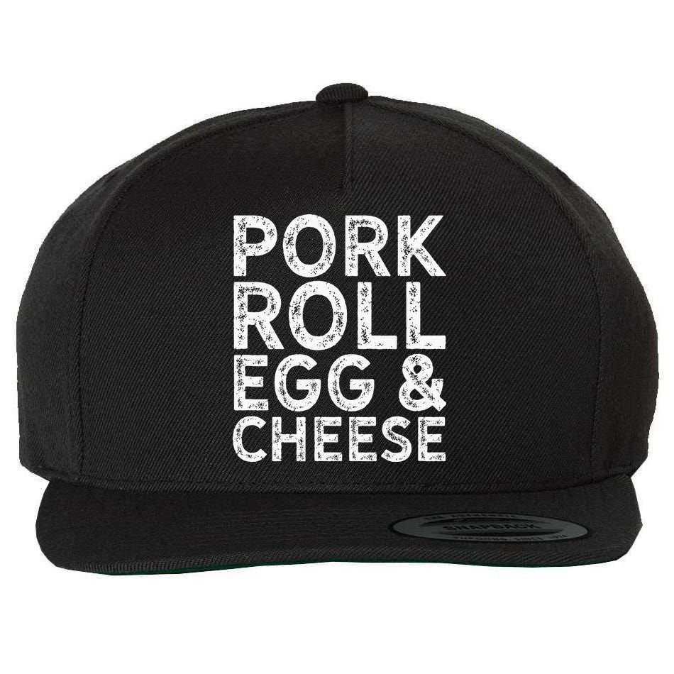New Jersey Pork Roll Egg And Cheese Wool Snapback Cap