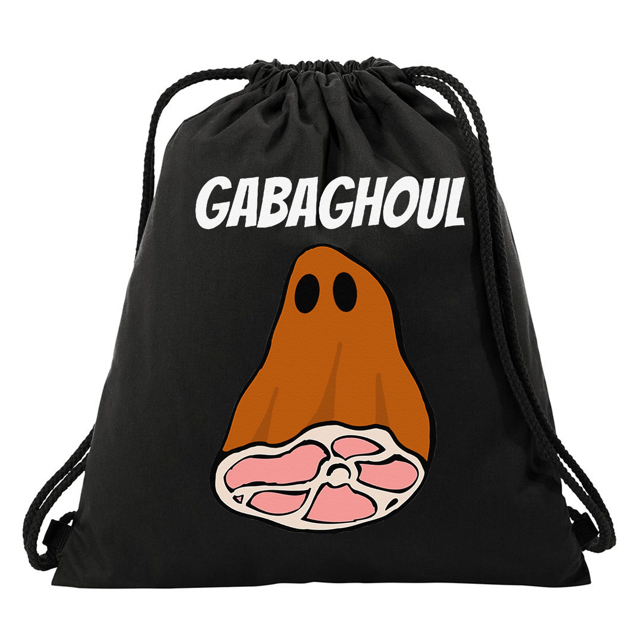 New Jersey Slang Halloween Dry Cured Meat Gabaghoul Gabagool Drawstring Bag